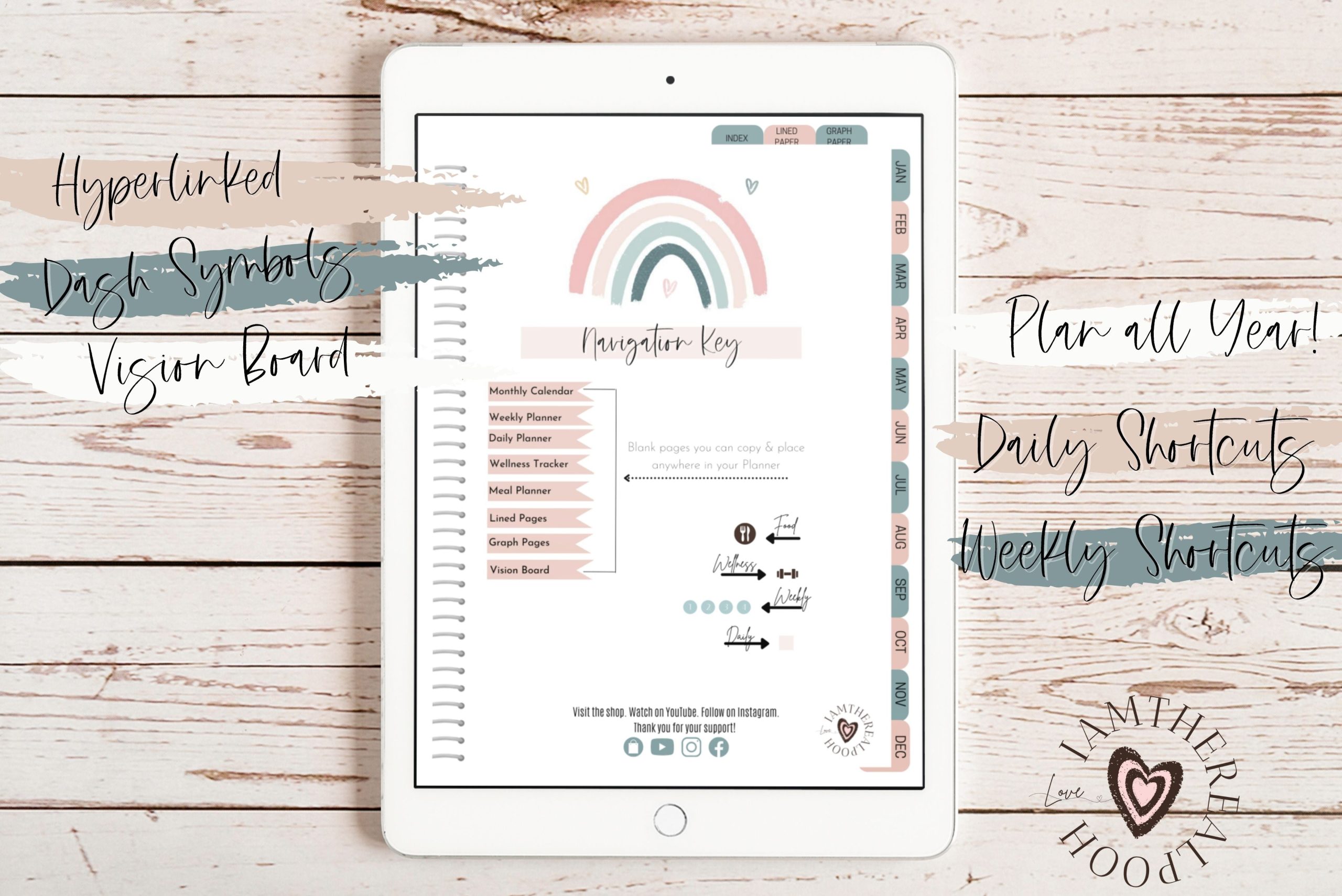 Digital Rainbow Daily Planner - Image 3