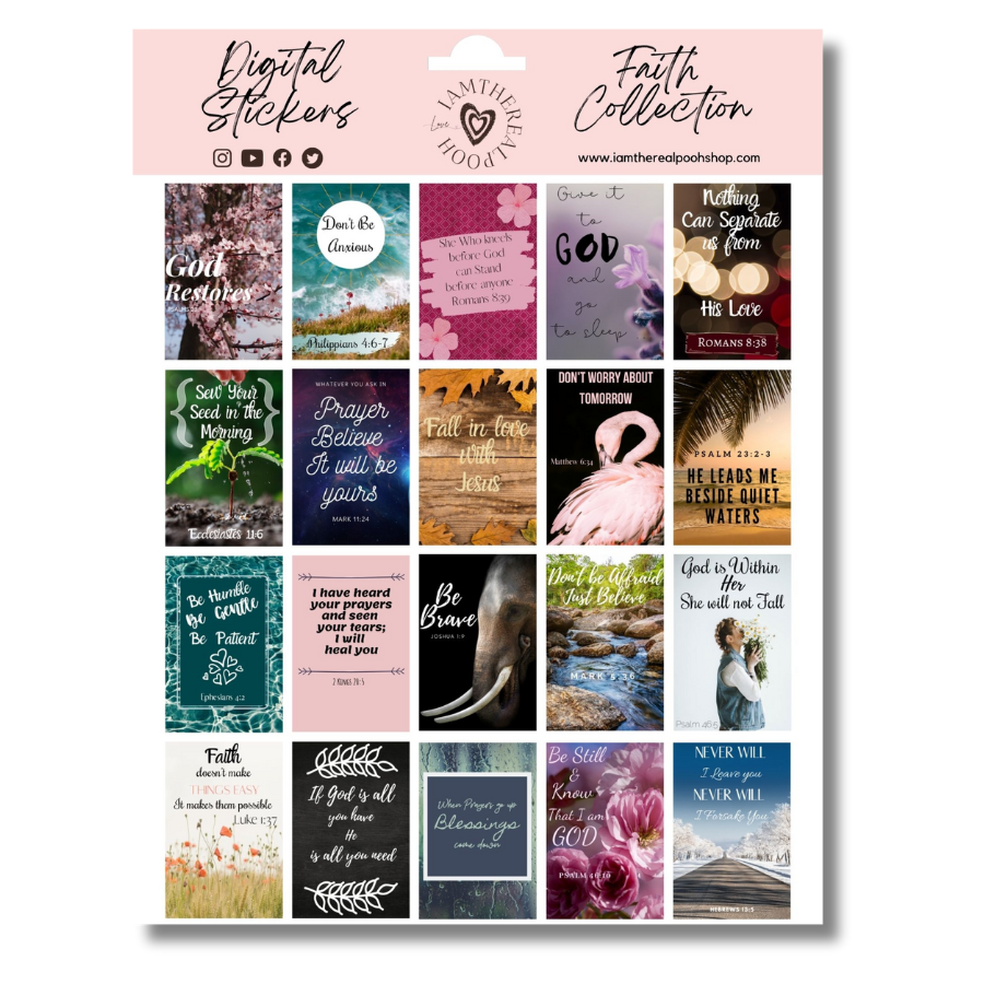 Faith Full Box Stickers