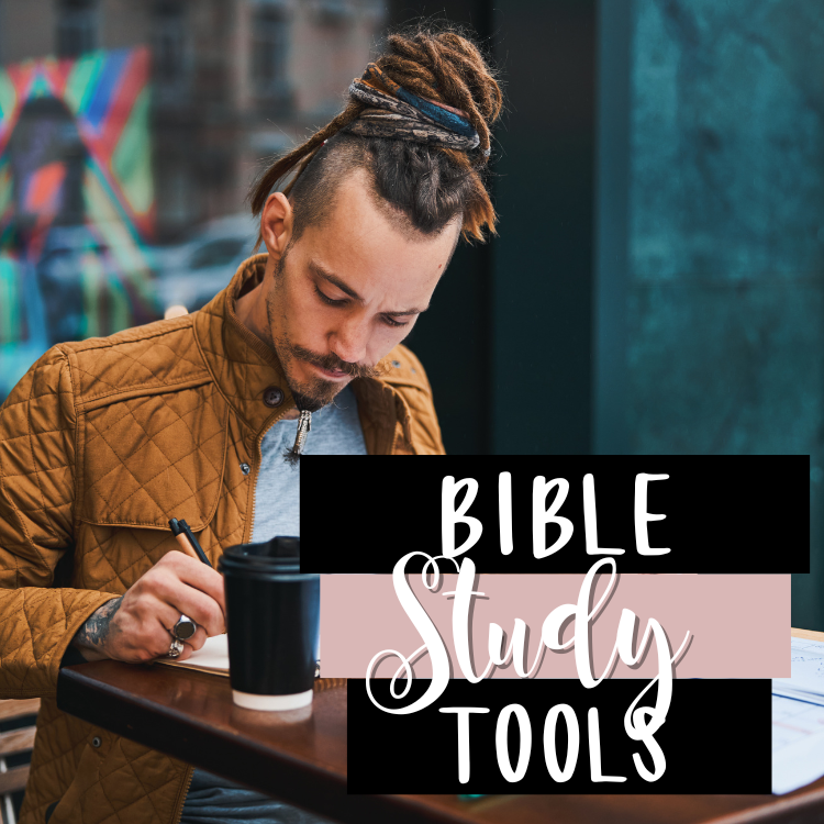 man with locs studying bible image
